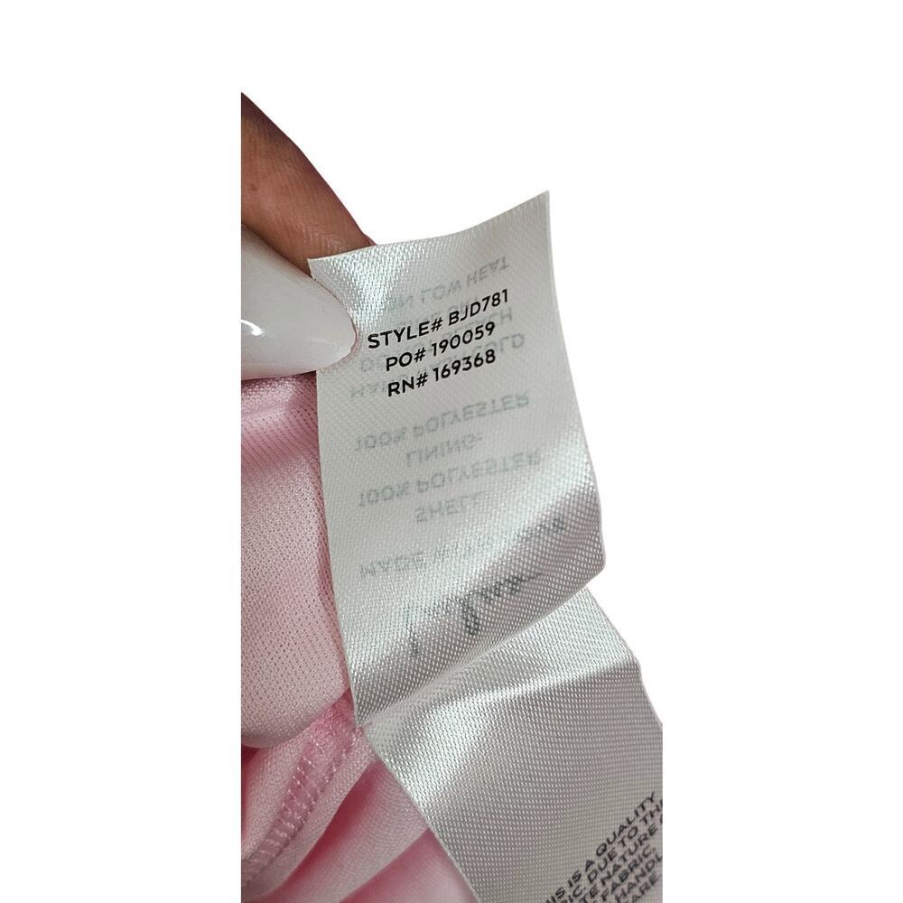 New without tags Lulus Pink Tulle Pleated Sleeveless Tiered Mini Dress SZ XL - Picture 11 of 11